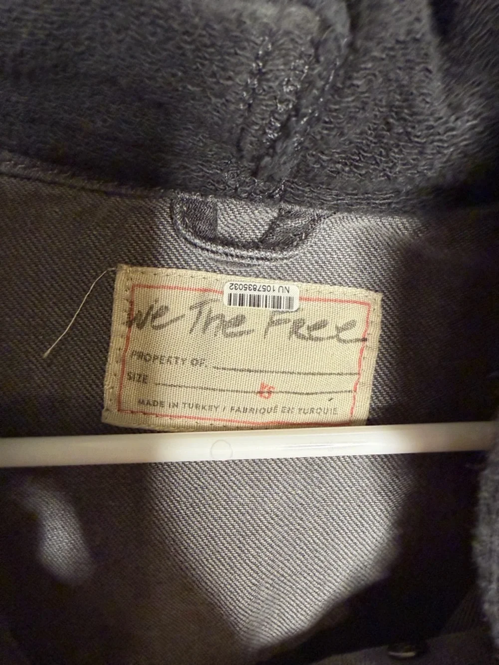 Free People Flawless Hooded Denim Jacket Size XS - Picture 3 of 6